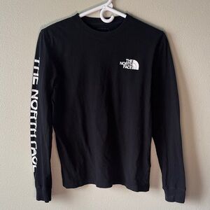 The North Face Unisex Small Sleeve Hit Long Sleeve Tee Black